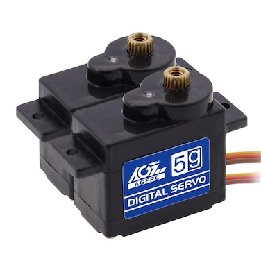 AGFRC Sub-Micro Servo Motor - Upgrade Metal Case Titanium Gear 4.5kg HV Mini Servo for 1/14 1/18 1/24 RC Cars Planes (B13DLM V2)