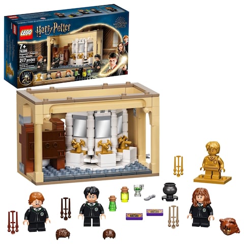 LEGO Harry Potter Hogwarts: Polyjuice Potion Mistake 76386 Moaning Myrtle&#39;s Bathroom with Ron Weasley and Hermione Grainger Minifigures, Gift Idea for Grandchildren with Golden Harry Potter Minifigure