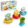 LEGO DUPLO 10965 - Bath Time Fun, Floating Animal Train Bathtub Water Toy for Babies and Toddlers 1.5-3 Years Old with Duck, Hippo, and Polar Bear, Easy to Clean, Great Tub Float Toy for Kids