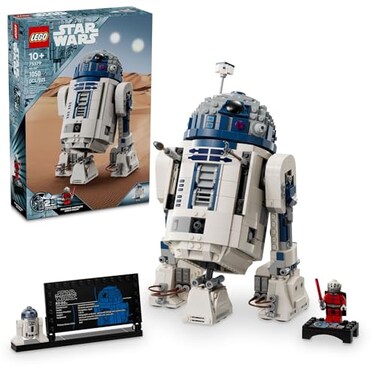 LEGO Star Wars R2-D2 Building Toy Set - Play or Display Star Wars Toy for Boys &amp; Girls, Ages 10+ - Gift Ideas for Kids &amp; Fans - Includes 25th Anniversary Darth Malak Minifigure - 75379