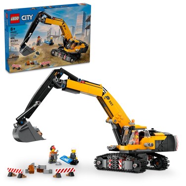 LEGO City Construction Excavator Toy - Building Toys for Boys &amp; Girls, Ages 8+ - Functional Kids Construction Truck W/Minifigures - Gifts for Birthdays &amp; Holidays - 60420