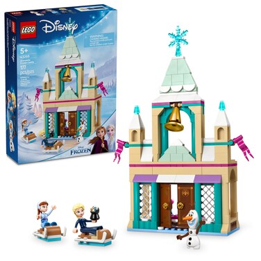LEGO Disney Frozen: Arendelle Frozen Castle - Building Playset for Kids, Girls &amp; Boys, Ages 5+ - Frozen Castle Toy for Fans with Princess Anna and Elsa Minidolls - Gift Idea for Birthdays - 43265