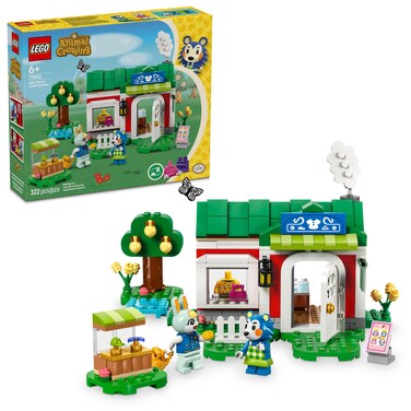 LEGO Animal Crossing Able Sisters Clothing Shop Building Toy - Animal Crossing Toy Figures and Playset for Kids, Girls and Boys, Ages 6+ - Pretend Play Gift Idea for Birthdays - 77055