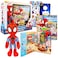 Spidey and His Amazing Friends Toy Figure and Spiderman Look and Find Book - Bundle with Spiderman Plush Toy and Interactive Hide and Seek Activity Book Plus Stickers, More