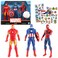 Avengers Action Figures Set - 3 Pack Marvel Action Figures Bundle with Iron Man, Spiderman, and Captain America Plus Stickers, Tattoos   Avengers Figurines Set