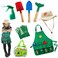 Born Toys Kids Gardening Tool Set for Ages 3-7 Kids, Garden Apron, Kids Sun Hat, Kids Shovel, Toddler Gardening Gloves - Kids Gardening Set as Dress Up &amp; Pretend Play, Costumes for Boys &amp; Girls