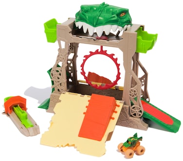 Monster Jam, Dragon Dungeon of Doom Playset, Mini Jams, Exclusive Die-Cast Dragon Monster Truck 1:87 Scale, Kids Toys for Boys Ages 3 4 5 6+