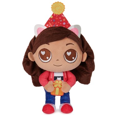 Gabby's Dollhouse, Celebration Series 9-Inch Tall Gabby Girl Plushies, Kids Toys for Girls &amp; Boys Ages 3 and Up
