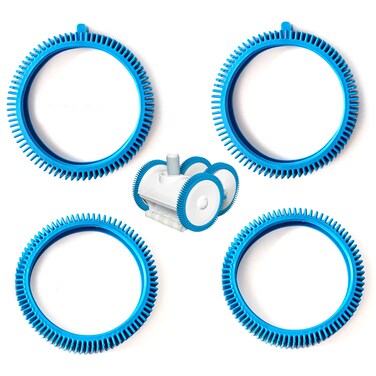 AR-PRO Front Tire and Rear Tire Combo Kit   Compatible with PoolCleaner Poolvergnuegen Front Tire Kit with Super Hump 896584000-143 (2-Pack) and Rear Tire Kit 896584000-082 (2-Pack)