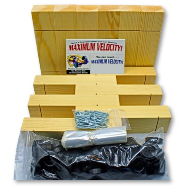 Maximum Velocity Derby Car Kits   Bulk Pack (12)   Pine Block Kits Includes Wheels &amp; Axles   Pinewood Car Kits