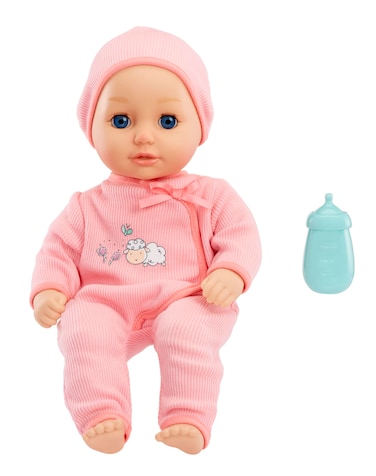 Baby Born My First Baby Doll Annabell - Blue Eyes: Realistic Soft-Bodied Baby Doll for Kids Ages 1 &amp; Up, Eyes Open &amp; Close, Baby Doll with Bottle