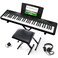 Alesis Melody 61 Keyboard Piano for Beginners with 61 Keys, Speakers, Stand, Bench, Headphones, Tablet/Sheet Music Stand, 300 Sounds and Music Lessons