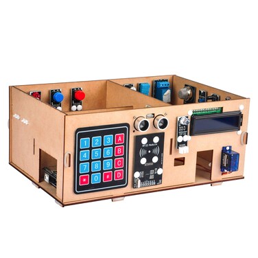OSOYOO Smart Home IoT Learning Kit for Arduino, Wooden House Model, DIY IoT Programming, Internet of Things kit
