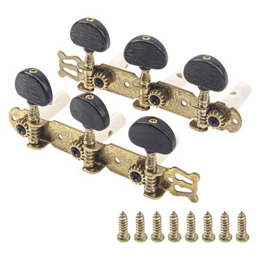 1Set Yootones Classical Guitar String Tuning Keys Pegs Guitar Machine Heads Tuning Key Pegs 3+3 Tuners(L&amp;R) Compatible with Classical Guitar