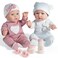 Enjoyin 12'' Twins Baby Doll Playset with Accessories Includes Boy and Girl Dolls, 2 Powder Bottles, and 2 Pacifiers, Ideal Gift for Children Age 3+