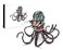 Microworld 3D Metal Puzzle, Mechanical Octopus Devil Challenge Metal Model Kits, Metal Kits Brain Teaser DIY Art Craft Home Decor Gift Toys for Adult Men
