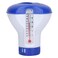 TOPINCN Floating Swimming Pool Chemical Dispenser with Thermometer Tablet Holder Massage Bathtub, Hot Tubs 5 inch with Thermometer