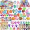 Aowrebu 117 PCS Party Favors Toys for Kids 4-8 8-12, Pop Fidget Toys, Treasure Box Toys for Classroom, Pinata Filler, Goodie Bag Stuffers, Prize Box Toys, Treasure Chest, Classroom Prizes