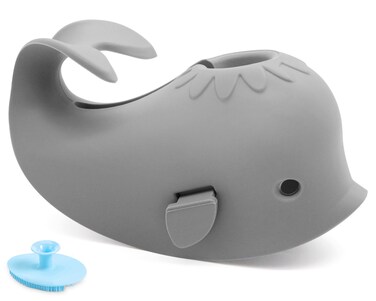 Baby Bathtub Faucet Cover, Baby Safety Protection Silicone Toys, Bath Spout Cover Baby Bathtub, Faucet Cover Baby Bathtub Silicone Whale for Kids, Toddler, Infant, Gifts for Children, Christmas Gifts