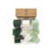 Vitalizart Handmade Chiffon Silk Ribbon Fringe Green &amp; Cream 1.5" x 21 Yd Frayed Edges Ribbons for Wedding Invitations Bridal Bouquets Gifts Wrapping Crafts Holiday Party Decorations