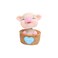LIOOBO Shaking Head Cartoon Pig Nodding Figure Toys Car Dashboard Ornament Creative Car Pendant(Blue)