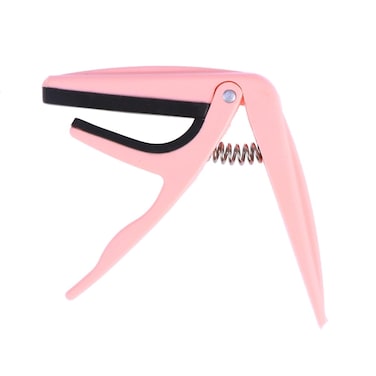 Professional Ukulele Capo Single-Handed Ukelele Capo zinc Alloy Guitar Parts Accessories (Pink)