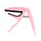 Professional Ukulele Capo Single-Handed Ukelele Capo zinc Alloy Guitar Parts Accessories (Pink)