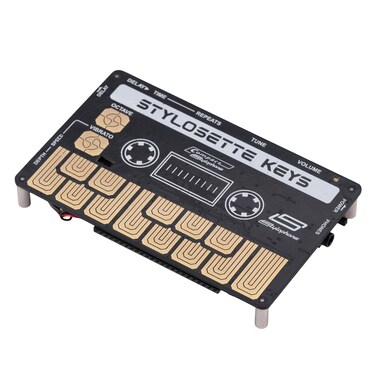 Stylophone Stylosette - Touch Keyboard x Cassette - The Mini Stylophone Keyboard   Synth Musical Instrument   Electronic Synthesizer Keyboard   Cassette Stylophone Instrument Synth