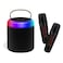 Newest Mini Karaoke Machine,Portable Bluetooth Speaker with 2 Wireless Microphones for Kids Adults, Songs Toys for Boys and Girls Birthday Gifts Home Party Indoor Outdoor Activities (Pink)