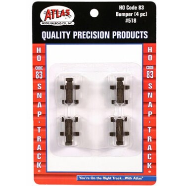 Code 83 Nickel Silver Bumpers (4) HO Scale Atlas Trains