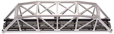 Code 83 Nickel Silver 18" Silver Through Truss Bridge Kit HO Scale Atlas Trains
