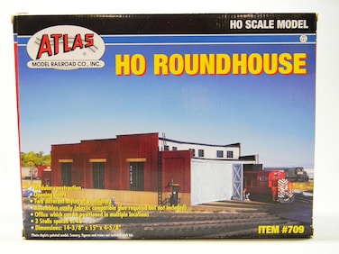 Roundhouse 3-Stall Kit HO Scale Atlas Trains