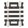 Code 100 Nickel Silver 1.5" Straight Snap-Track HO Scale Atlas Trains