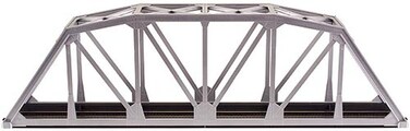 Code 100 Nickel Silver 18" Silver Through Truss Bridge Kit HO Scale Atlas Trains
