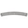 Atlas N Scale Code 80 9.75" Radius Curve 6-Pack Model Train Track