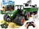 Uarzt Remote Control Tractor Toy, Kids RC Tractor Set &amp; Truck and Trailer Front Loader - Metal Car Head/8 Wheel/Light, Toddlers Farm Vehicle Toys for 3 4 5 6 7 8 9 Year Old Boys Girls Birthday Gift