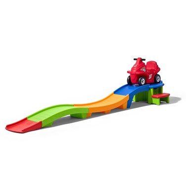 Step2 Up &amp; Down Roller Coaster Kids Ride On Toy, Push Car, Indoor/Outdoor Playset, Made of Durable Plastic, Max Weight 50 lbs., For Toddlers 2-5 Years Old, Multicolor