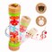 BIUWING Rainmaker Rain Sticks, Mini Wooden Musical Shake, Beaded Raindrops - Turn Over and Watch The Colorful Beads Flow Down The Tube as It Creates The Soothing Sound of Rain