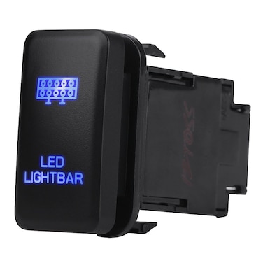 On-Off Rocker Switch, 12V Blue LED Car Auto On Off Rocker Toggle Switch for Hilux Landcruiser VIGO (LED Light BAR)