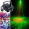 KOOT Party Lights Dj Disco Light with Pattern Projection and Sound Activated, Strobe Stage Lighting for Parties Indoor Dance Birthday Rave Bar Karaoke Christmas Wedding Show Club