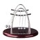 LIOOBO Newtons Cradle Educational Toys Table Top Decor Newton Bassinet Newton's Cradle Five Balls Toy Ball Desk