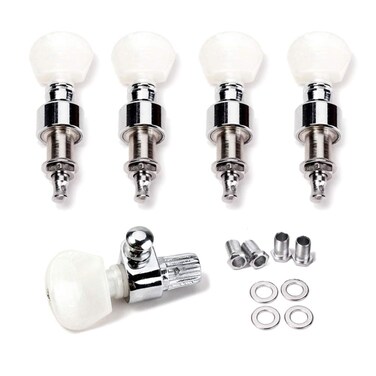 Guitar 5 PCS/Set Banjo Machine Head Tuning Peg Key for 5 String Banjo Machine Parts Ukulele Tuner