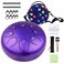 Steel Tongue Drum Kids Instrument: Musical Metal Tank Drums Set 6 Inch 8 Notes C-Key for Meditation Yoga Education Percussion with Bag, Music Book, Mallets, Finger Picks(Purple)
