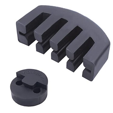 Rubber Violin Practice Mute, Claw Style &amp; Round Tourte Style Mute for Violin, Practice Silencer Viola Violin Mute