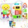 INNOSKY Montessori Busy Board for 1 Year Old Boy Girl, Musical Baby Toys 12-18 Months, Bilingual Learning Educational Toddlers Toys for 1-2 Year Old Birthday Gifts