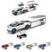 Cyber Toy Alloy Die-cast Truck Model with RV Motorcycle ATV and RV Race Car Pickup Display Model 1/32 Vehicle with Sound and Light Effect Gift for Kids Age for 6 Year Old and Up