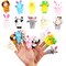 10Pcs Finger Puppets Set - Soft Plush Animals Finger Puppet Toys for Kids, Mini Plush Figures Toy Assortment for Boys &amp; Girls, Party Favors for Shows, Playtime, Schools