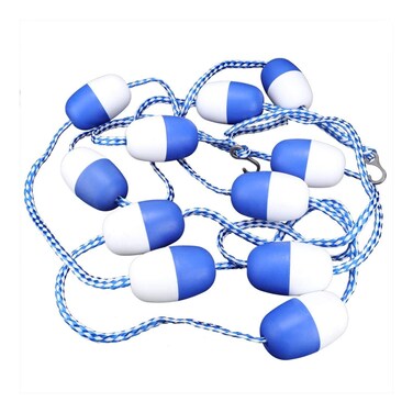 5M Swimming Pool Safety Divider Nylon Floating Rope Lane Line Pool Equipment Strong Buoyancy Distinguish Between Waters(11 Balls)