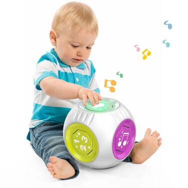 Talkfun Bilingual Educational Toy for 1 Year Old Boy Girl, Musical Learning Cube Baby Toy 6-9-12-18 Month, Birthday Gift for 1 Year Old Boy Toy, Christmas Toy for 1+ Year Old Girl Gifts