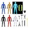 MerryXD 6 Pack Assembly Completed T13 Action Figure,Titan 13 Action Figure Dummy 13 Action Figure Lucky 13 Action Figure 3D Printed Multi-Jointed Movable, Nova 13 Action Figure Toy